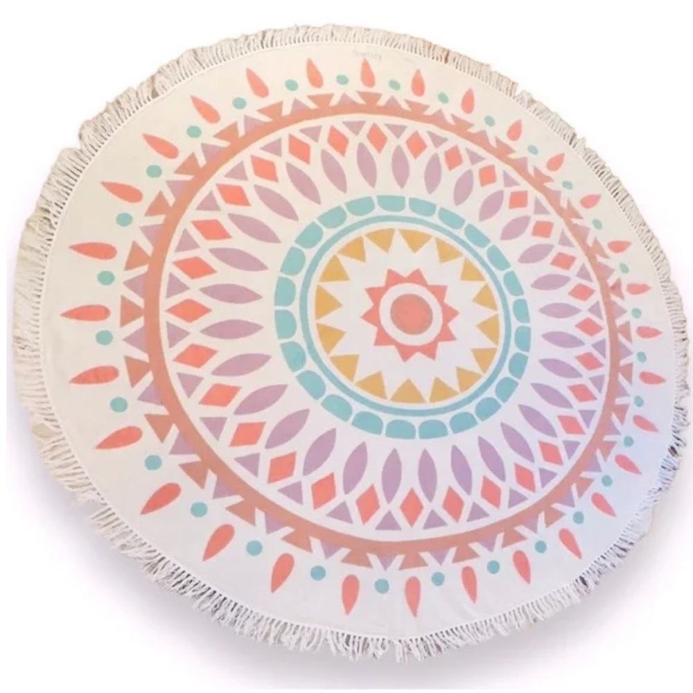 Like new - GYPSY 05 Boho Beach Roundie 100% Cotton Towel / Blanket